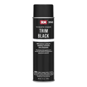 SEM Trim Black 39143 Trim Paint, 20 oz Aerosol Can, Black