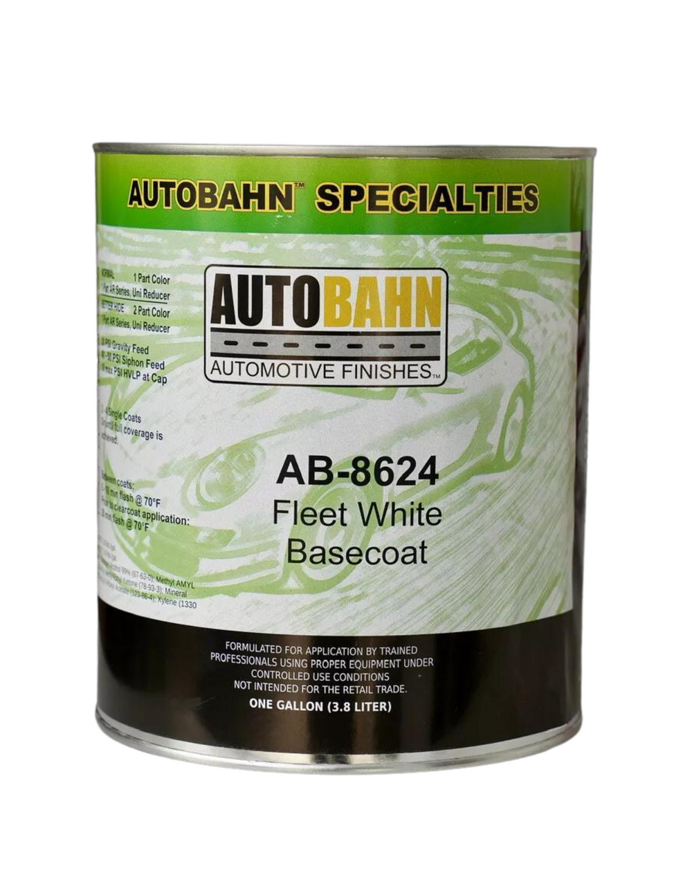 Autobahn AB-8624 Fleet White Basecoat GALLON! GM Code WA8624 Automotive Paint