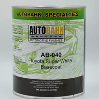 GALLON SIZE TOY040 TOYOTA SUPER WHITE BASECOAT