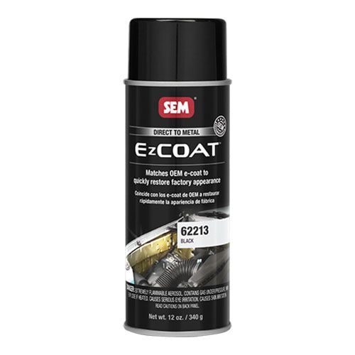 EZ Coat™ 62213 Direct-To-Metal Coating, 16 oz, Black, 13 sq-ft at 1 mil DFT Coverage, 30 min Dry Curing