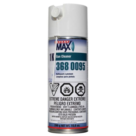 SprayMax® 3680095 1K Gun Cleaner, 10.6 oz Aerosol Can, Transparent, Liquid