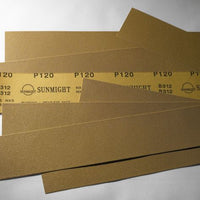 Sunmight Gold 05203 Open Coated File Sheet, 2-3/4 in W x 16-1/2 in L, P40 Grit, PSA Attachment
