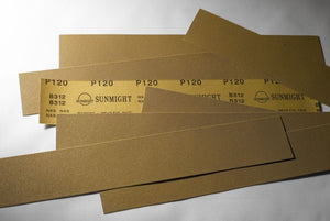 Sunmight Gold 05203 Open Coated File Sheet, 2-3/4 in W x 16-1/2 in L, P40 Grit, PSA Attachment