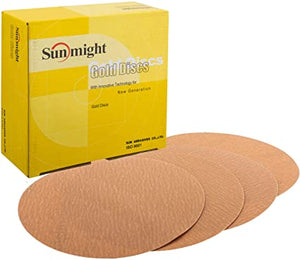 6"180G VELCRO GOLD DISCS / SUN 2410