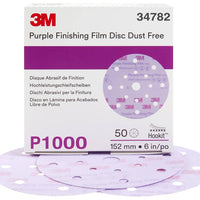 3M 34782 6" P1000 17HOLE HKT 50BX PURPLE 260L