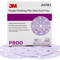 3M 34781 6" P800 17 HOLE HKT 50BX PURPLE 260L