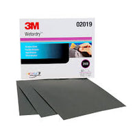 3M Imperial™ Wetordry™ 01999 401Q Series Abrasive Sheet, 9 in W x 11 in L, 3000 Grit, Fine Grade, Black