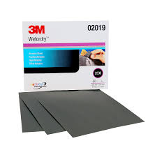 3M Imperial™ Wetordry™ 01999 401Q Series Abrasive Sheet, 9 in W x 11 in L, 3000 Grit, Fine Grade, Black